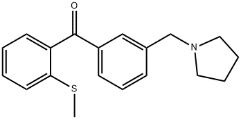 3'-PYRROLIDINOMETHYL-2-THIOMETHYLBENZOPHENONE price.