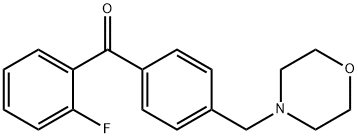 2-FLUORO-4'-MORPHOLINOMETHYL BENZOPHENONE price.