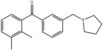 2,3-DIMETHYL-3'-PYRROLIDINOMETHYL BENZOPHENONE price.
