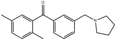 2,5-DIMETHYL-3'-PYRROLIDINOMETHYL BENZOPHENONE price.
