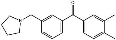 3,4-DIMETHYL-3'-PYRROLIDINOMETHYL BENZOPHENONE price.