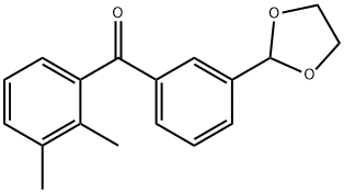 2,3-DIMETHYL-3'-(1,3-DIOXOLAN-2-YL)BENZOPHENONE price.