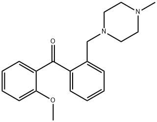 2-METHOXY-2'-(4-METHYLPIPERAZINOMETHYL) BENZOPHENONE Struktur
