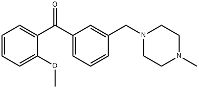 2-METHOXY-3'-(4-METHYLPIPERAZINOMETHYL) BENZOPHENONE price.