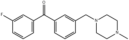 3-FLUORO-3'-(4-METHYLPIPERAZINOMETHYL) BENZOPHENONE price.