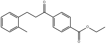 4'-CARBOETHOXY-3-(2-METHYLPHENYL)PROPIOPHENONE Structure