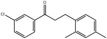 3'-CHLORO-3-(2,4-DIMETHYLPHENYL)PROPIOPHENONE Structure