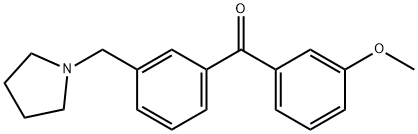3-METHOXY-3'-PYRROLIDINOMETHYL BENZOPHENONE price.