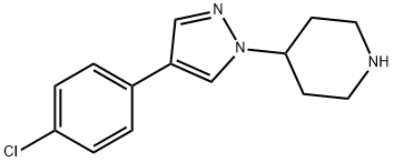 4-[4-(4-CHLOROPHENYL)-1H-PYRAZOL-1-YL]PIPERIDINE Structure