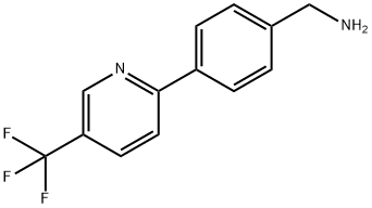(4-(5-(三氟甲基)吡啶-2-基)苯基)甲胺 結(jié)構(gòu)式