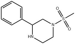 1-METHANESULFONYL-3-PHENYL-PIPERAZINE Struktur