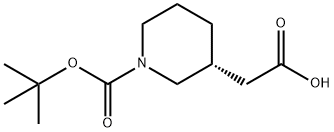 (R)-2-(1-(TERT-BUTOXYCARBONYL)PIPERIDIN-3-YL)ACETIC ACID Struktur