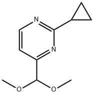 2-Cyclopropyl-4-dimethoxymethyl-pyrimidine Structure