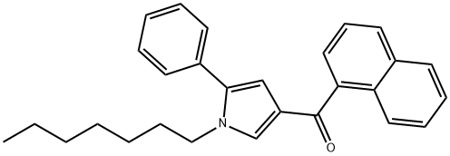 (1-Heptyl-5-phenyl-1H-pyrrol-3-yl)-1-naphthalenylMethanone Struktur