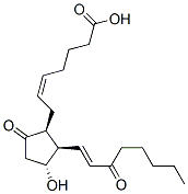 (Z)-7-[(1S,2R,3R)-3-hydroxy-5-oxo-2-[(E)-3-oxooct-1-enyl]cyclopentyl]hept-5-enoic acid Struktur