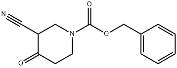 BENZYL3-CYANO-4-OXOPIPERIDINE-1-CARBOXYLATE Struktur
