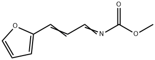 Carbamic  acid,  N-[3-(2-furanyl)-2-propen-1-ylidene]-,  methyl  ester Struktur