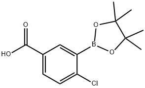 4-Chloro-3-(4,4,5,5-tetramethyl-1,3,2-dioxaborolan-2-yl)benzoic acid Struktur