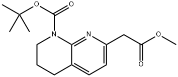 (8-BOC-5,6,7,8-TETRAHYDRO-[1,8]NAPHTHYRIDIN-2-YL)-ACETIC ACID METHYL ESTER price.