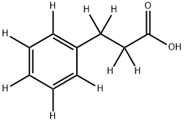3-苯丙酸-D9 結(jié)構(gòu)式