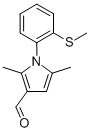 1H-PYRROLE-3-CARBOXALDEHYDE, 2,5-DIMETHYL-1-[2-(METHYLTHIO)PHENYL]- Structure