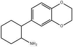 Cyclohexanamine,  2-(2,3-dihydro-1,4-benzodioxin-6-yl)- Structure