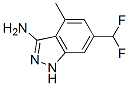 1H-INDAZOL-3-AMINE, 6-(DIFLUOROMETHYL)-4-METHYL- Structure
