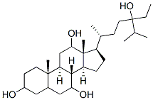 24-Ethylcholestane-3,7,12,24-tetrol Struktur