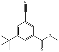 3-CYANO-5-TERT-BUTYL-METHYL BENZOATE Structure