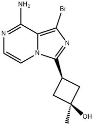 3-(8-AMINO-1-BROMO-IMIDAZO[1,5-A]PYRAZIN-3-YL)-1-METHYL-CYCLOBUTANOL