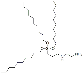 N-[3-[tris(decyloxy)silyl]propyl]ethylenediamine Struktur