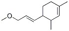 4-(3-メトキシ-1-プロペニル)-1,3-ジメチルシクロヘキセン 化學(xué)構(gòu)造式