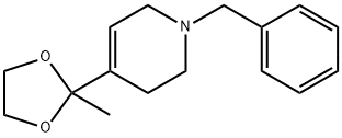 1-benzyl-1,2,3,6-tetrahydro-4-(2-methyl-1,3-dioxolan-2-yl)pyridine Struktur