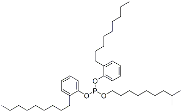 isodecyl bis(nonylphenyl) phosphite Struktur