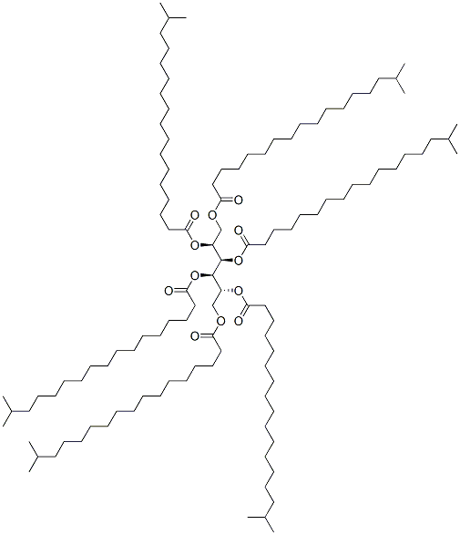 D-glucitol hexaisostearate Struktur