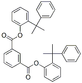 bis[(1-methyl-1-phenylethyl)phenyl] isophthalate Struktur