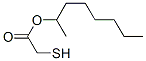 1-methylheptyl mercaptoacetate Struktur