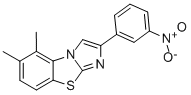 5,6-DIMETHYL-2-(3-NITROPHENYL)IMIDAZO[2,1-B]BENZOTHIAZOLE Struktur
