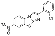 2-(2-CHLOROPHENYL)-7-NITROIMIDAZO[2,1-B]BENZOTHIAZOLE Struktur