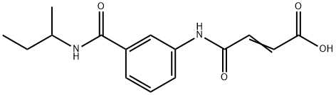 (E)-4-{3-[(SEC-BUTYLAMINO)CARBONYL]ANILINO}-4-OXO-2-BUTENOIC ACID Struktur