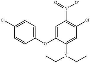 5-クロロ-2-(4-クロロフェノキシ)-N,N-ジエチル-4-ニトロベンゼンアミン 化學(xué)構(gòu)造式