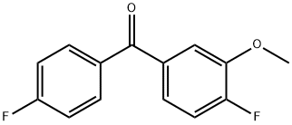 4,4'-difluoro-3-methoxybenzophenone Struktur