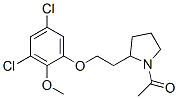 1-アセチル-2-[2-[(3,5-ジクロロ-2-メトキシフェニル)オキシ]エチル]ピロリジン 化學構造式