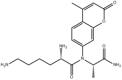 7-lysylalanyl-4-methylcoumarinamide 結(jié)構(gòu)式