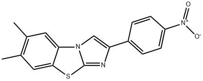 6,7-DIMETHYL-2-(4-NITROPHENYL)IMIDAZO[2,1-B]BENZOTHIAZOLE Struktur