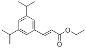 ethyl 3-[3,5-bis(1-methylethyl)phenyl]acrylate Struktur