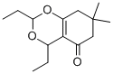 2,4-DIETHYL-7,8-DIHYDRO-7,7-DIMETHYL-4H-BENZO[D][1,3]DIOXIN-5(6H)-ONE Struktur