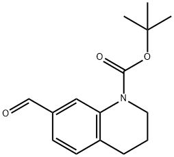 1-BOC-1,2,3,4-TETRAHYDROQUINOLINE-7-CARBALDEHYDE Struktur