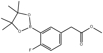 2-FLUORO-5-(METHOXYCARBONYLMETHYL)PHENYLBORONIC ACID, PINACOL ESTER