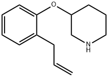 2-ALLYLPHENYL 3-PIPERIDINYL ETHER, 946714-33-6, 結(jié)構(gòu)式